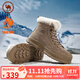 駱駝 冬季雪地靴登山靴防寒保暖加絨工裝情侶鞋 P14W307607 沙色 42 