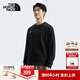 北面（The North Face）衛衣「新年蛻變」情侶款長(cháng)袖針織戶(hù)外寬松圓領(lǐng)上衣25新品|8CFW JK3/宇宙黑 XL /180