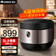 格力（GREE）原生鑄鐵電飯煲家用4升電飯鍋IH多功能微壓柴火飯316L不銹鋼零0涂層智能蒸煮飯鍋 5L 鐵釜不粘鍋涂層內膽