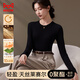 貓人女士打底衫女圓領(lǐng)低領(lǐng)秋冬新款修身顯瘦長(cháng)袖內搭上衣保暖內衣