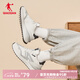 喬丹QIAODAN獨(dú)白2.0運(yùn)動(dòng)鞋女秋秋新款復(fù)古運(yùn)動(dòng)鞋加絨保暖休閑鞋 樺白色/鯊魚灰 37