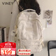 viney書(shū)包初中高中生大學(xué)生大容量雙肩包女休閑旅行背包輕便旅游通勤包