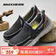斯凱奇（Skechers）男鞋商務(wù)休閑鞋舒適一腳蹬輕便舒適時(shí)尚春季款復古帆布鞋