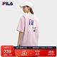 FILA斐樂(lè )官方情侶款針織短袖衫2025年時(shí)尚簡(jiǎn)約休閑寬松T恤