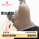 夢(mèng)特嬌打底褲光腿神器女秋冬季高腰收腹裸感黑透膚加絨加厚假透肉連褲襪