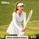 威爾勝（Wilson）官方秋冬女士Brentwood半拉鏈健身運動(dòng)修身針織長(cháng)袖網(wǎng)球服 亮白色-WW00191331WTA M /170/88A