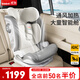 貝思貝特（besbet）陽光號(hào)兒童安全座椅3-12歲大童寶寶汽車用i-Size認(rèn)證智能通風(fēng)加熱 海鷗灰（智能款）