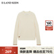 E·LAND KIDS衣戀 100%綿羊毛冬季新品男女童半高領(lǐng)針織衫 Ivory象牙白/39 150 cm