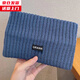 槿城楊超越同款寬邊發(fā)帶秋冬運動(dòng)針織毛線(xiàn)月子束發(fā)帶女保暖頭巾發(fā)箍 字母發(fā)帶牛仔藍