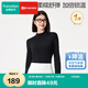 全棉時代新品T恤【風柔棉吸濕發(fā)熱親膚抗靜電】女士透氣半高領(lǐng)T恤