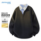 真維斯（Jeanswest）針織衫男秋冬潮流假兩件棉質(zhì)毛衫休閑商務(wù)青年保暖毛衣內搭上衣男