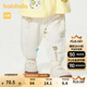 巴拉巴拉【商場(chǎng)同款】童裝女童長(cháng)褲2025新款春裝休閑褲寬松時(shí)尚潮 米白10302 90
