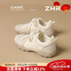 ZHR戶外運(yùn)動鞋女復(fù)古風(fēng)登山徒步休閑女鞋軟底德訓(xùn)鞋女 QS52米色35