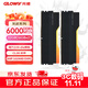 光威（Gloway）32GB(16GBx2) DDR5 6000 臺式機內存條 龍武 RGB燈條 海力士M-die CL30 星空黑