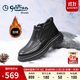 金利來(lái)（Goldlion）男鞋25冬季時(shí)尚男靴都市商務(wù)皮鞋保暖高幫鞋G506440284AAS黑色
