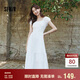 森馬（Semir）連衣裙女白月光氣質(zhì)溫柔夏季2025蝴蝶結(jié)優(yōu)雅U領(lǐng)長裙109325114004
