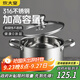 炊大皇湯鍋316不銹鋼加厚小奶鍋煮面無涂層燉湯煲湯鍋20cm