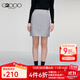 G2000商場(chǎng)同款女裝半身裙 新款OL通勤西裝裙優(yōu)雅氣質(zhì)短裙93260012 灰色/93 S /34