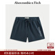 Abercrombie & Fitch男裝25秋季新款美式復古百搭抽繩松緊腰運動(dòng)衛褲短褲176-5450 海軍藍 M (180/80A)