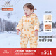 英氏（YEEHOO）兒童羽絨服秋冬加厚保暖嬰兒羽絨服連帽連體衣超韌絨 網(wǎng)格小狗 90 建議1-2歲