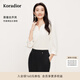珂萊蒂爾2025夏季新款紫色桑蠶絲V領(lǐng)襯衫女簡(jiǎn)約優(yōu)雅通勤百搭上衣 本白 L