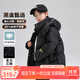 左西兒童極寒羽絨服加厚冬季2025新款男童三防黑金冬裝外套 黑色 150