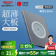 德力西（DELIXI） 開(kāi)關(guān)插座面板超薄啞光86型暗裝5孔面板CD290星空灰色無(wú)框大板 穿線(xiàn)孔面板