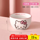 滿(mǎn)朝佳三麗鷗碗陶瓷餐具吃米飯碗家用湯面碗可愛(ài)卡通單個(gè)大碗高顏值餐具 4.5英寸米飯碗【凱蒂貓】