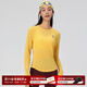 馬孔多（macondo）美利奴羊毛運動(dòng)長(cháng)袖T恤防縮水春夏新款馬拉松圓領(lǐng)抗菌跑步訓練T恤 金桔黃 女款 M