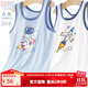 多妙屋男童背心夏季莫代爾兒童內衣中大童無(wú)袖上衣內搭外穿薄款打底汗衫 太空A款 海軍藍 81601 150