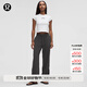 lululemon丨Zip-Pleat 女士拉鏈褶飾可調節長(cháng)褲 *常規偏短 LW5GXNS 石墨灰 S