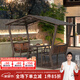 紫葉秋千戶(hù)外碳化木庭院公園搖椅室外吊床搖籃椅蕩秋千吊椅 維也納防雨小亭