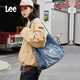 LEE大容量單肩包簡(jiǎn)約做舊男女通勤包時(shí)尚休閑女士包包文藝學(xué)生大書(shū)包 復古牛仔藍