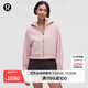 lululemon丨Scuba 女士超寬松款拉鏈連帽衫 LW3HTLS 煙熏粉 M /L