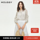 moussy 2025新品法式田園風(fēng)碎花雪紡長(cháng)袖襯衫女028ISA30-3131 花紋白色 均碼