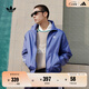 adidas休閑簡(jiǎn)約三條紋梭織立領(lǐng)夾克外套男裝秋季阿迪達斯三葉草   深藍(推薦選大一碼)   XL