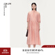 噢姆（AUM）【品質(zhì)臻選】AUM噢姆2025年夏季新款系帶領(lǐng)波點(diǎn)娃娃裙休閑連衣裙 粉色波點(diǎn) XL