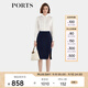 PORTS寶姿年秋冬新品女裝半身裙ALL9S003NWQ088 NAVY M (6)