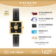 蔻馳（COACH）CASS系列 茶玫瑰表盤 皮帶石英女表14503695 禮物/送禮