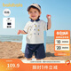 巴拉巴拉寶寶短袖套裝夏裝男童Polo衫兩件套2025時(shí)尚洋氣潮酷209225119102
