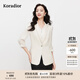 珂萊蒂爾2025七分袖西裝外套女設(shè)計(jì)感小西服氣質(zhì)通勤外衣 本白色 L