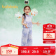 巴拉巴拉童裝兒童短袖套裝女童2025夏裝兩件套國風(fēng)長(cháng)褲新中式208225119017