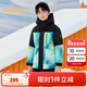 巴拉巴拉童裝兒童羽絨服冬季男童女童保暖加厚外套蓄熱防護時(shí)尚潮 藍黑色調00489-白鴨絨 140 （充絨量108g）