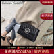CALWAN KEODH包包女包新款2025ck風(fēng)真皮斜挎包小方包時(shí)尚生日禮物送女友老婆 【黑色】輕奢小眾百搭鏈條包實(shí)用走心女生閨蜜
