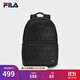 FILA 斐樂(lè )官方男士背包2025冬季新款時(shí)尚休閑雙肩包大容量電腦包 正黑色-BK XS