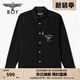BOY LONDON黑色燙金肌理感外套時(shí)尚街頭潮流長(cháng)袖襯衫N21801 黑色 S