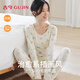 古今（GUJIN）秋衣秋褲女純棉初高中學生少女印花套裝青少年保暖內衣大童棉毛衫