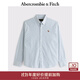Abercrombie & Fitch【牛津襯衫】經(jīng)典小麋鹿圖案男裝25春夏美式長(zhǎng)袖襯衫125-5083 藍(lán)色細(xì)條紋 XL (180/116A)