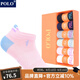 POLO正品6雙\盒時(shí)尚防滑短款棉襪子女士春夏天透氣低幫船襪護耳女襪 型號【1900】六色六雙 均碼36-40碼鞋合適