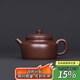 藏壺天下【景舟窯珍藏】宜興紫砂壺高檔紫砂茶具老紫泥全手工呂盤(pán)軍德鐘 德鐘